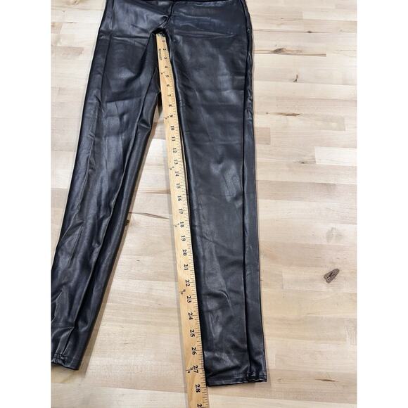 Assets by Spanx Women's All Over Faux Leather Leggings Black Size Small - Picture 4 of 7